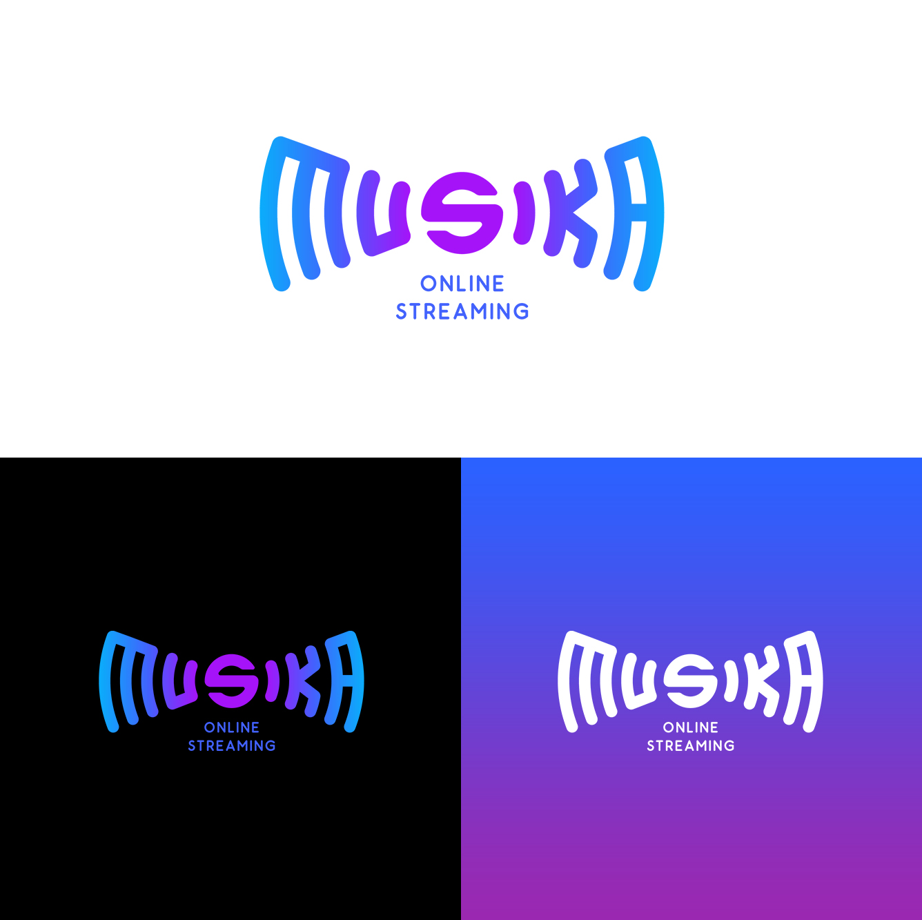 Musika | Fictional music platform logo design