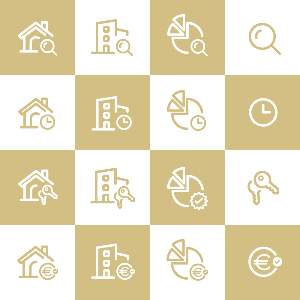 Real Estate Set of Icons