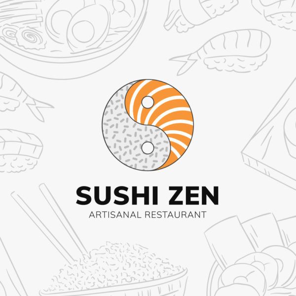 Sushi Zen Logo Design Concept