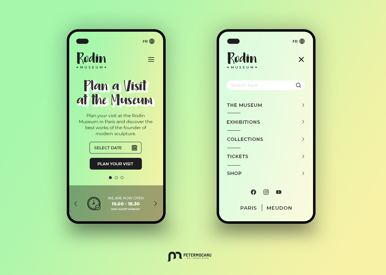 Rodin Museum UI redesign