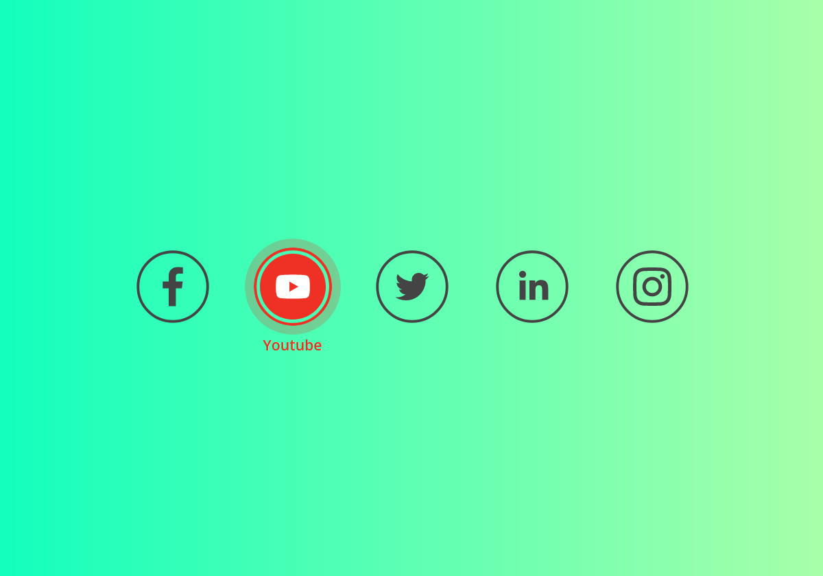 Social Icons Animation