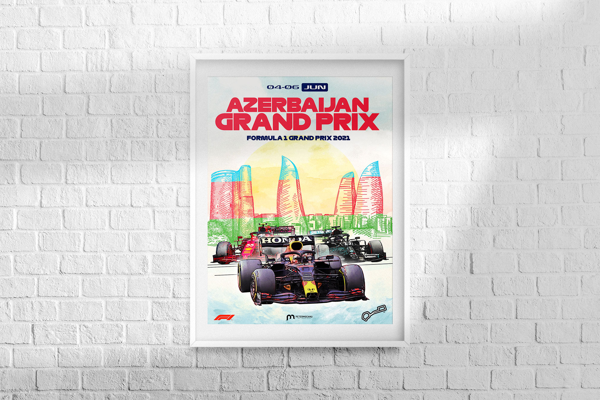 Azerbaijan F1 Grand Prix 2021 Poster