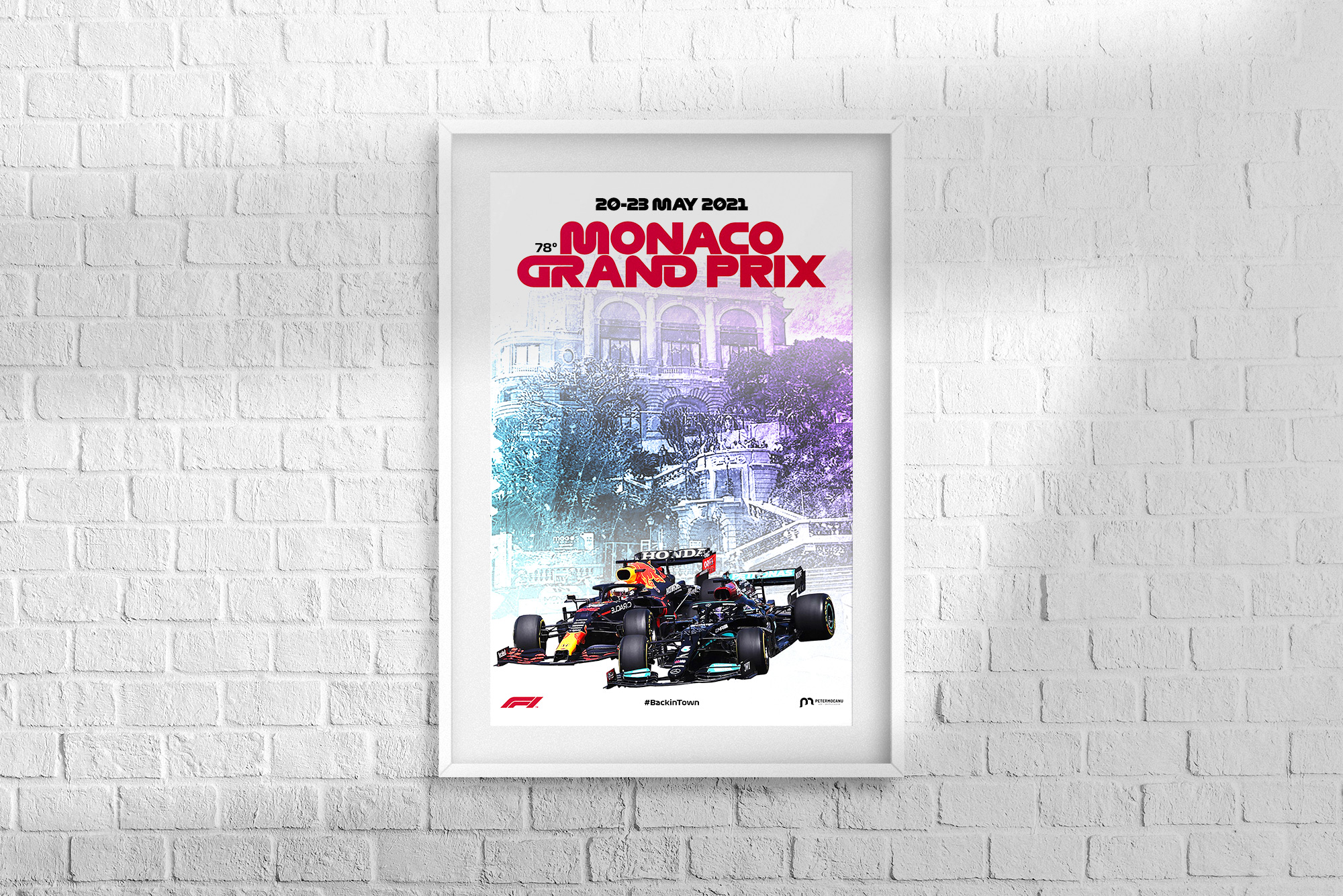 Monaco F1 Grand Prix 2021 Poster