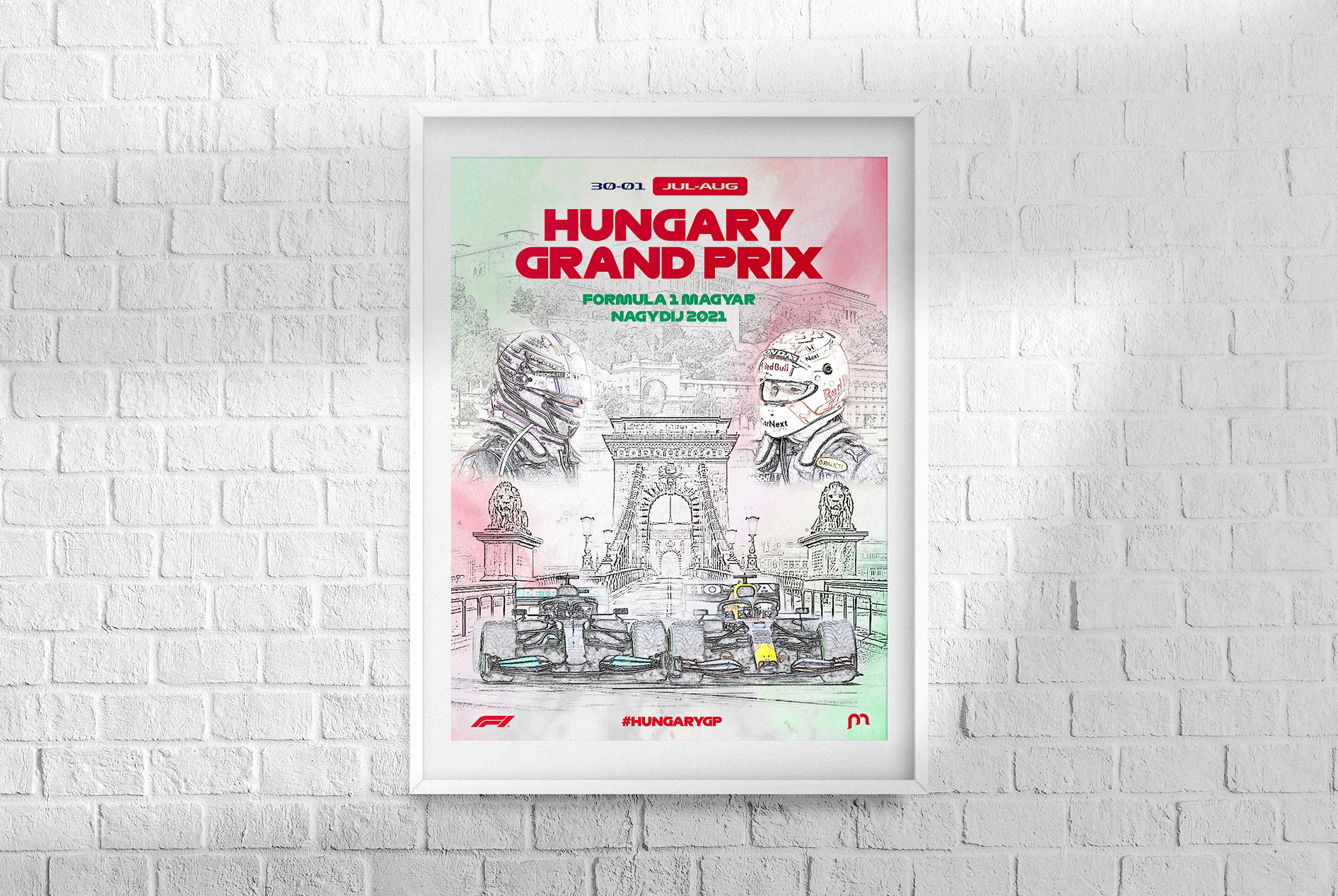 Hungary F1 Grand Prix 2021 Poster